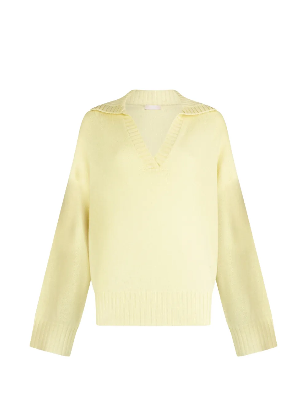 LIU JO V-neck logo sweater - Giallo