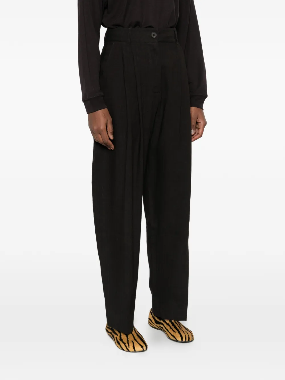  Studio Nicholson Acuna Pleated Trousers - Black 