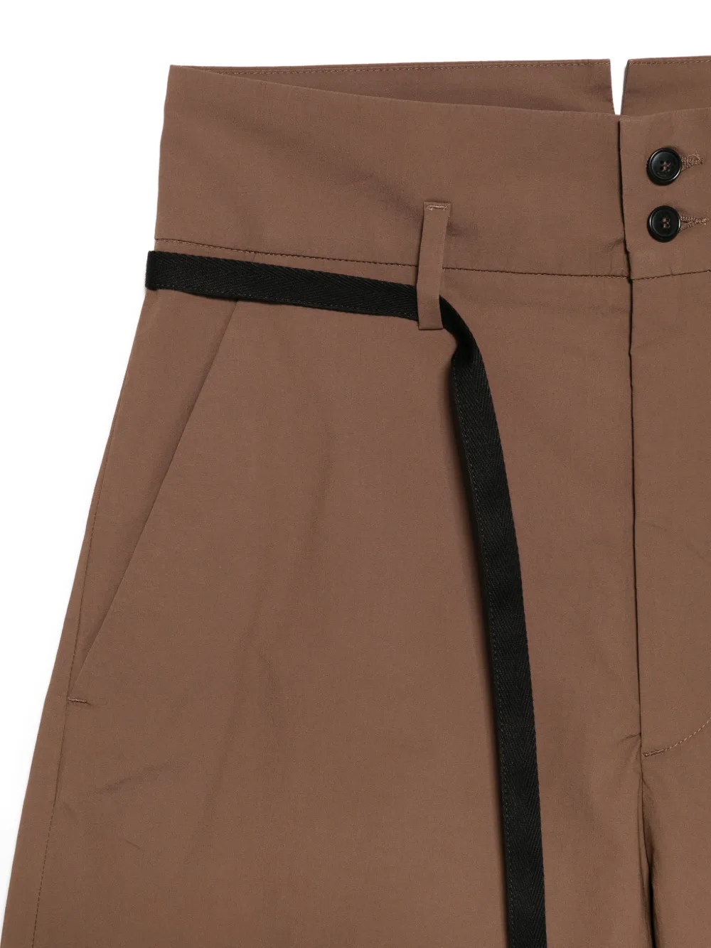  Barena Strap-detail Trousers - Brown 