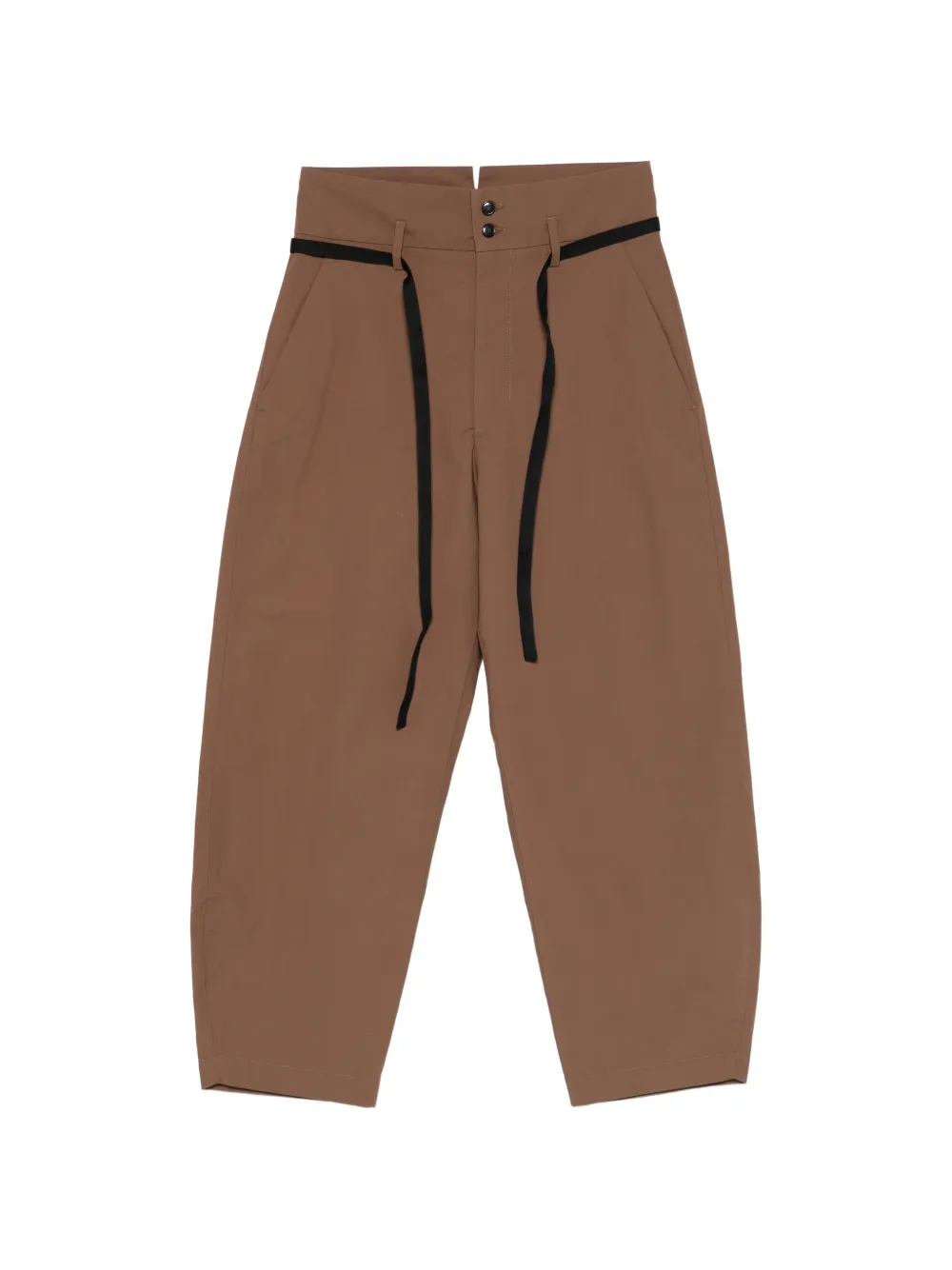 Barena strap-detail trousers - Marrone