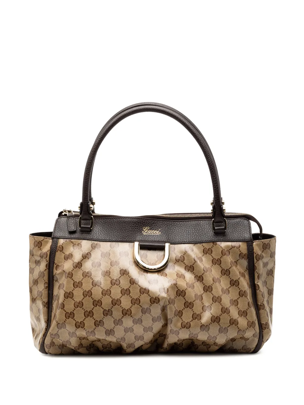 Gucci Pre-Owned 2000-2015 GG Crystal Abbey D Ring tote bag - Marrone