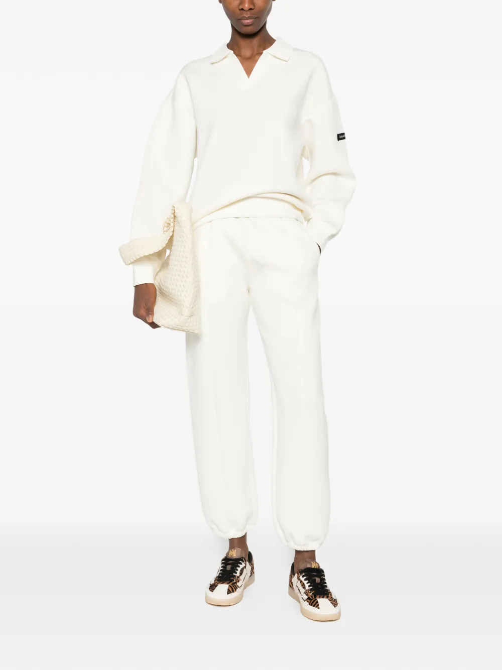  Calvin Klein Elasticated Trousers - Neutrals 