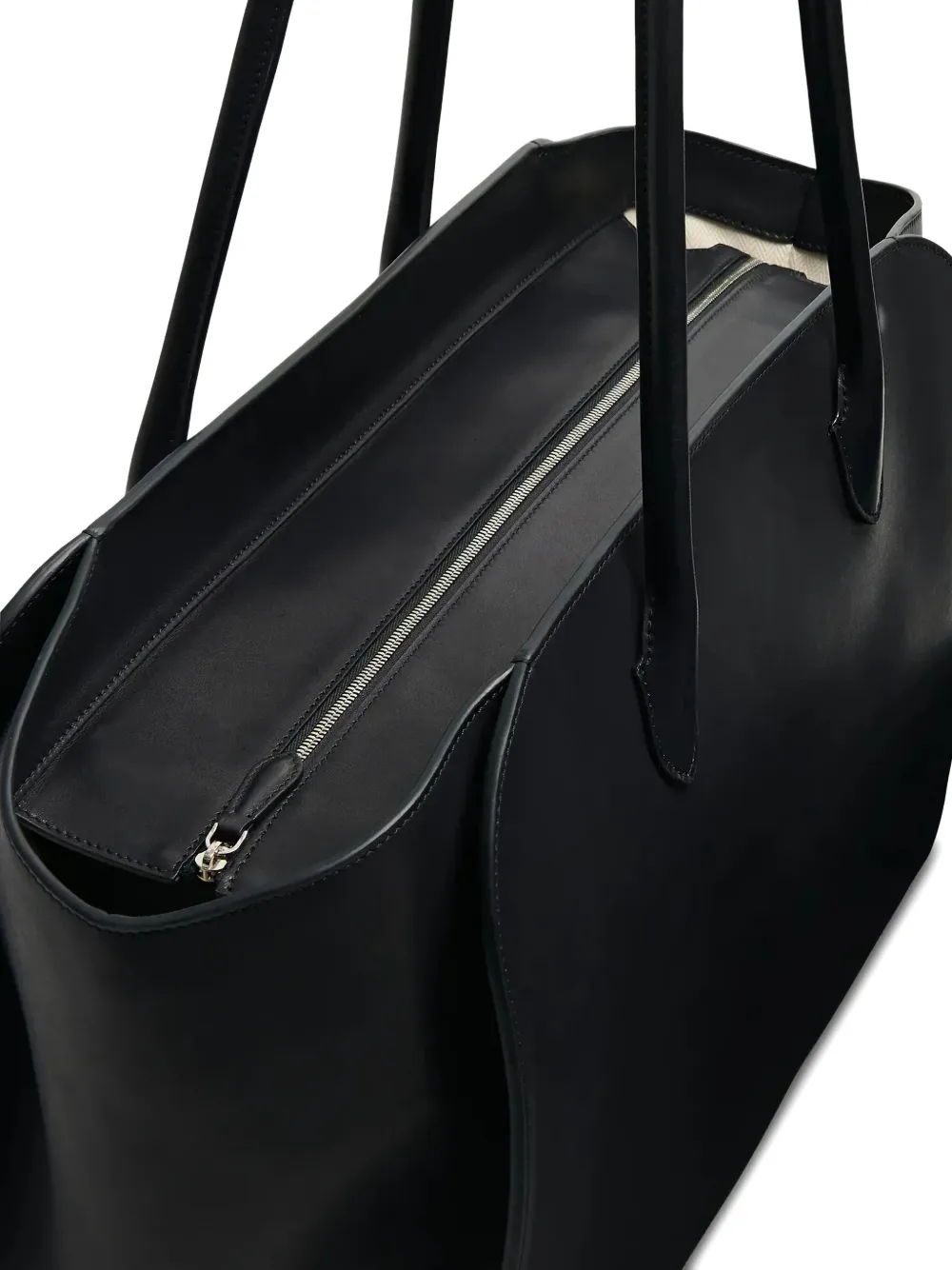 The Row 17 Marlo Top-zip Tote Bag In Black