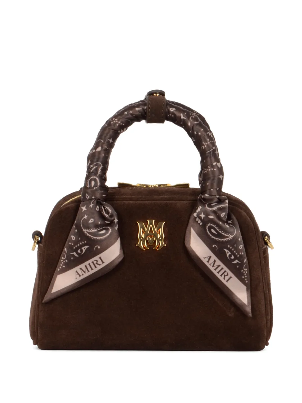 AMIRI MA scarf-handle bowling bag - Marrone