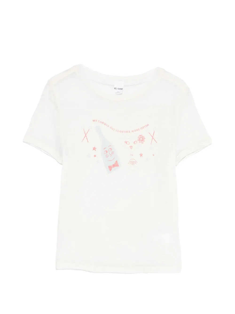 RE/DONE printed T-shirt - Toni neutri