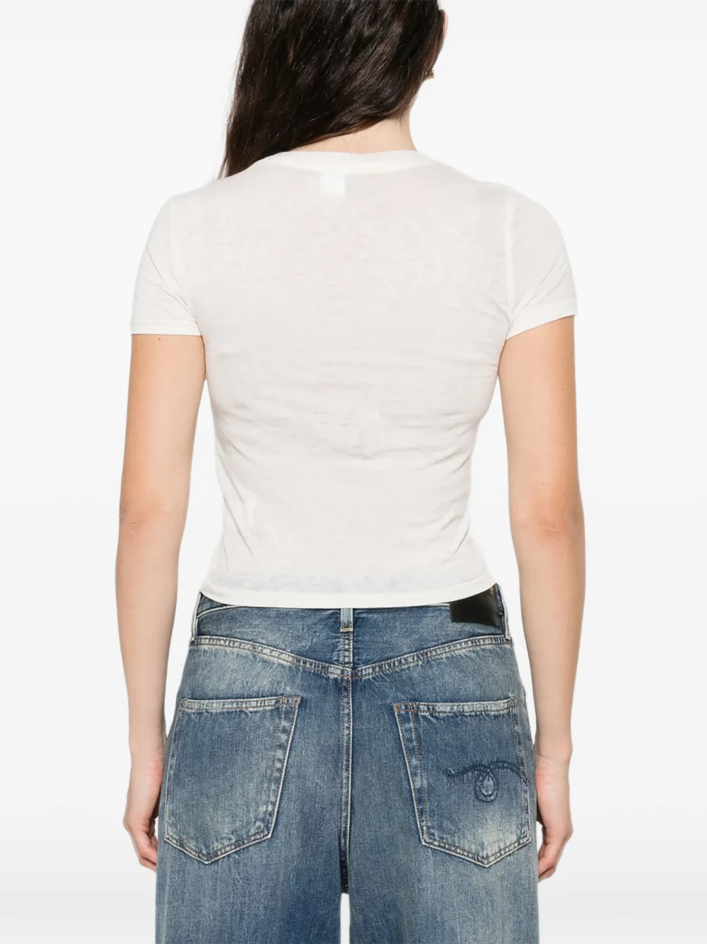 RE DONE T-shirt met print Beige