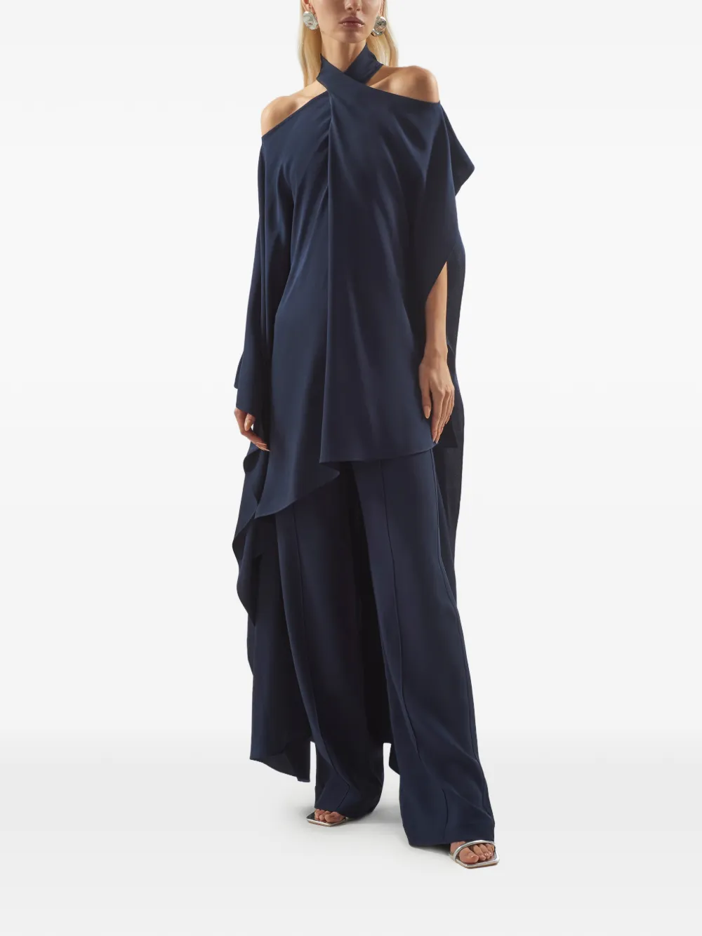 Taller Marmo Marlene button-fastening pants - Blauw