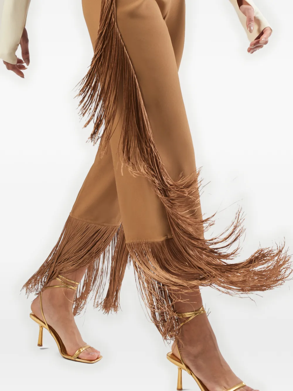 Nevada Fringed-Hem Trousers