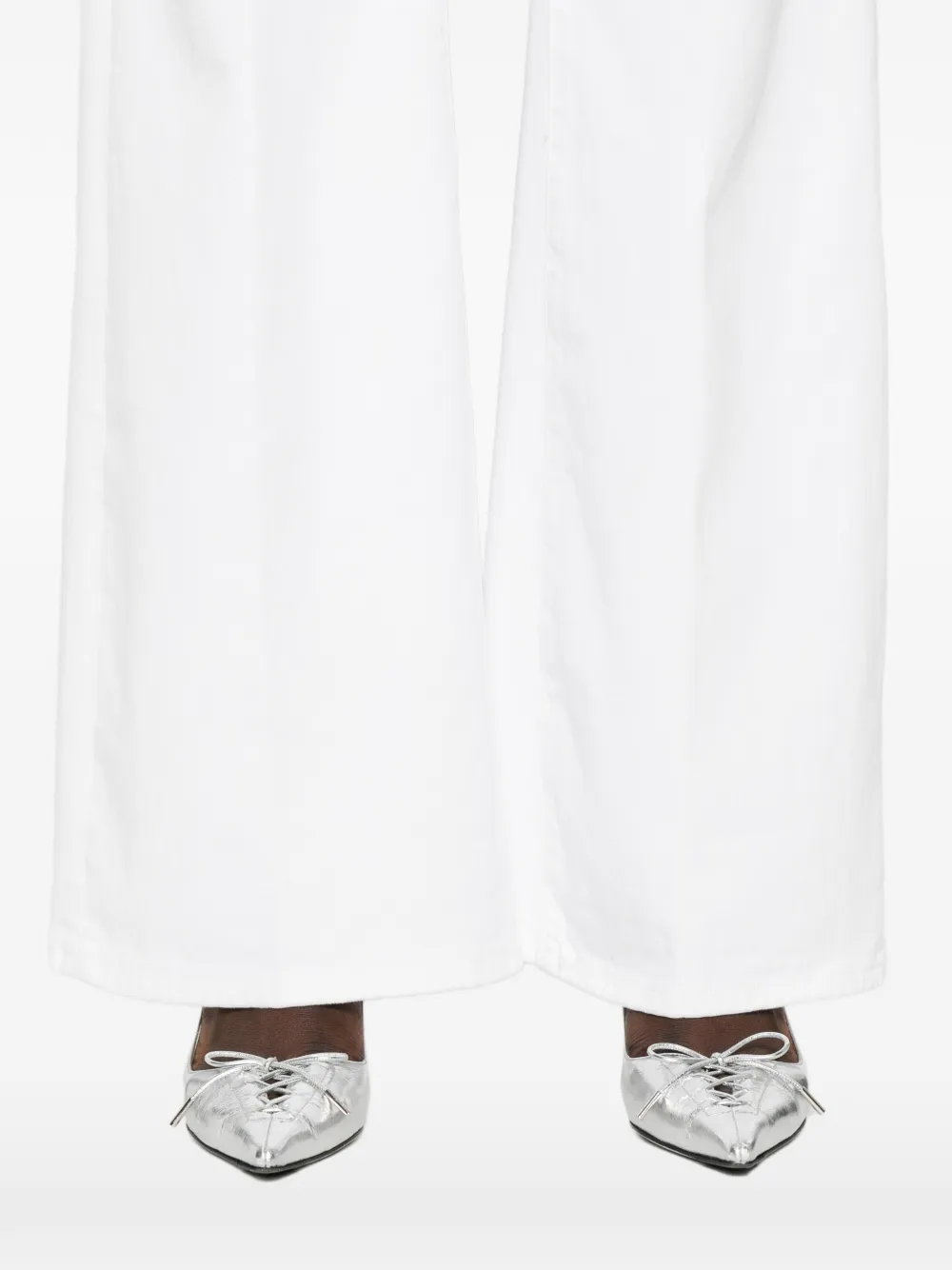DONDUP Jeans met riemlussen Wit