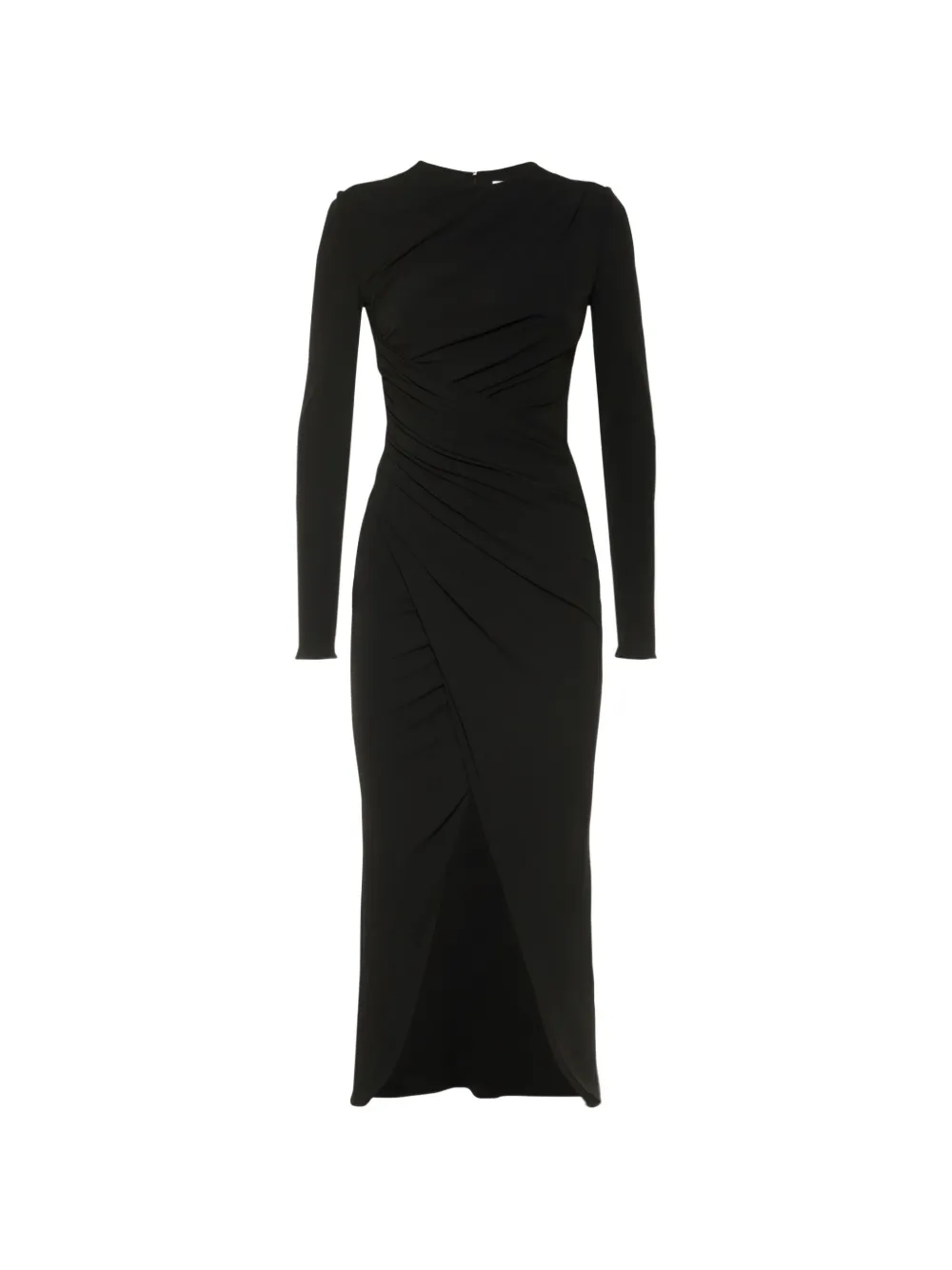 Michael Kors long-sleeve round-neck maxi dress - Nero