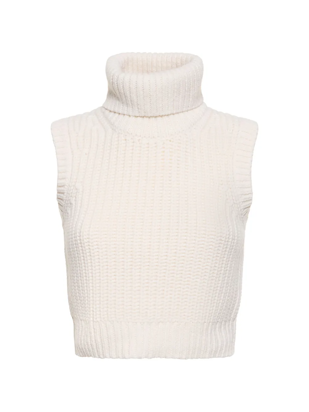 Michael Kors ribbed high-collar vest - Bianco