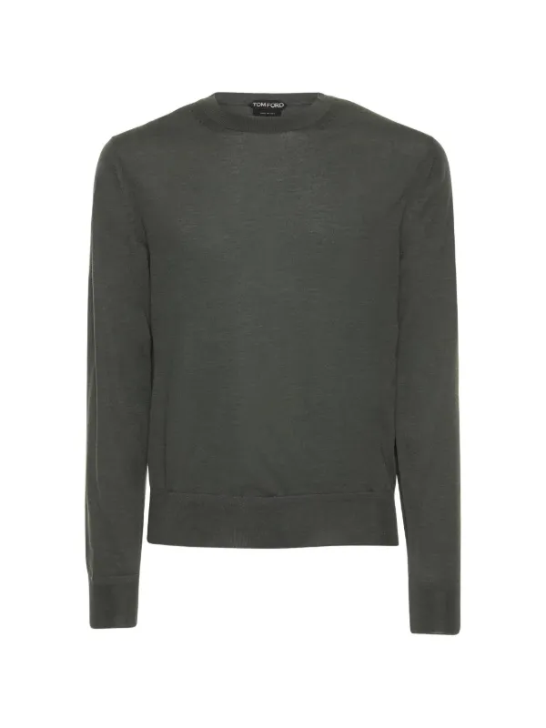 Tom Ford Round-neck Sweater in Grey