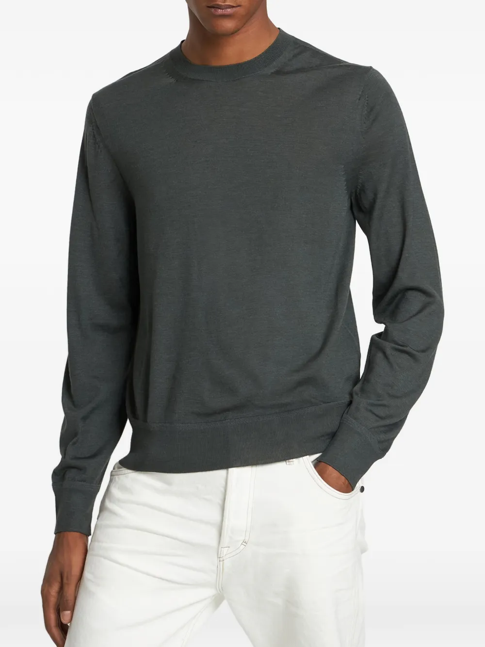  Tom Ford Round-neck Sweater - Grey 