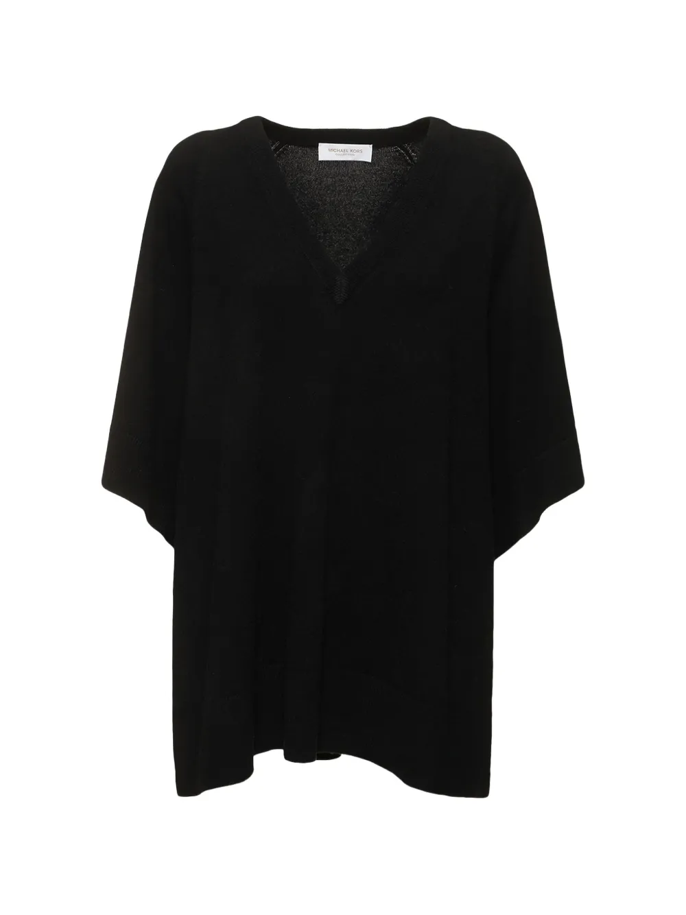 Michael Kors wide-sleeve V-neck cashmere sweater - Nero