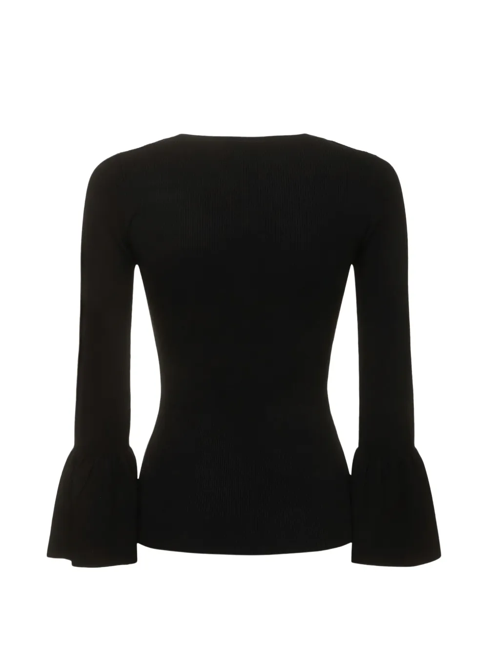 Michael Kors flared-sleeve top - Zwart