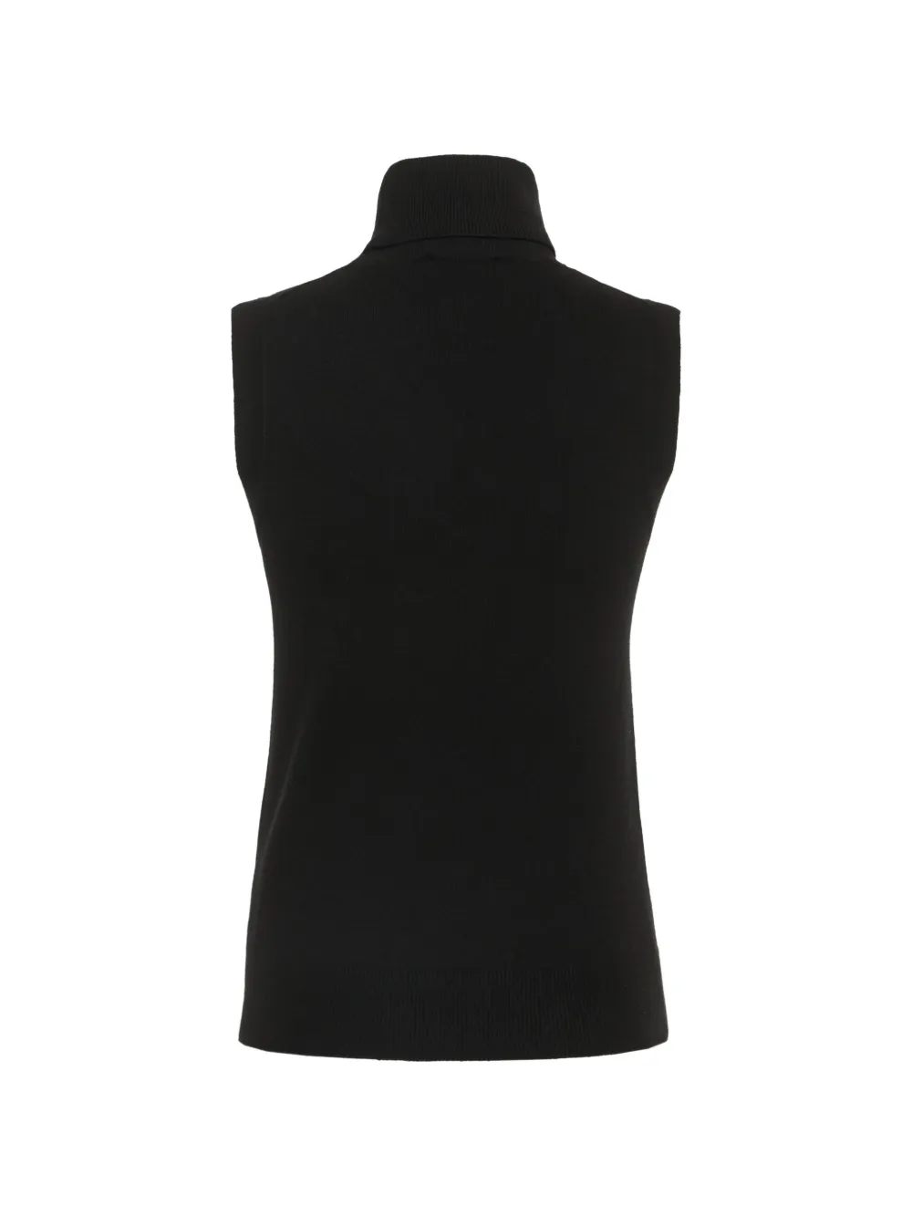 High-Neck Sleeveless Cashmere Sweater