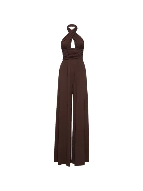 Michael Kors jumpsuit fruncido con cuello halter
