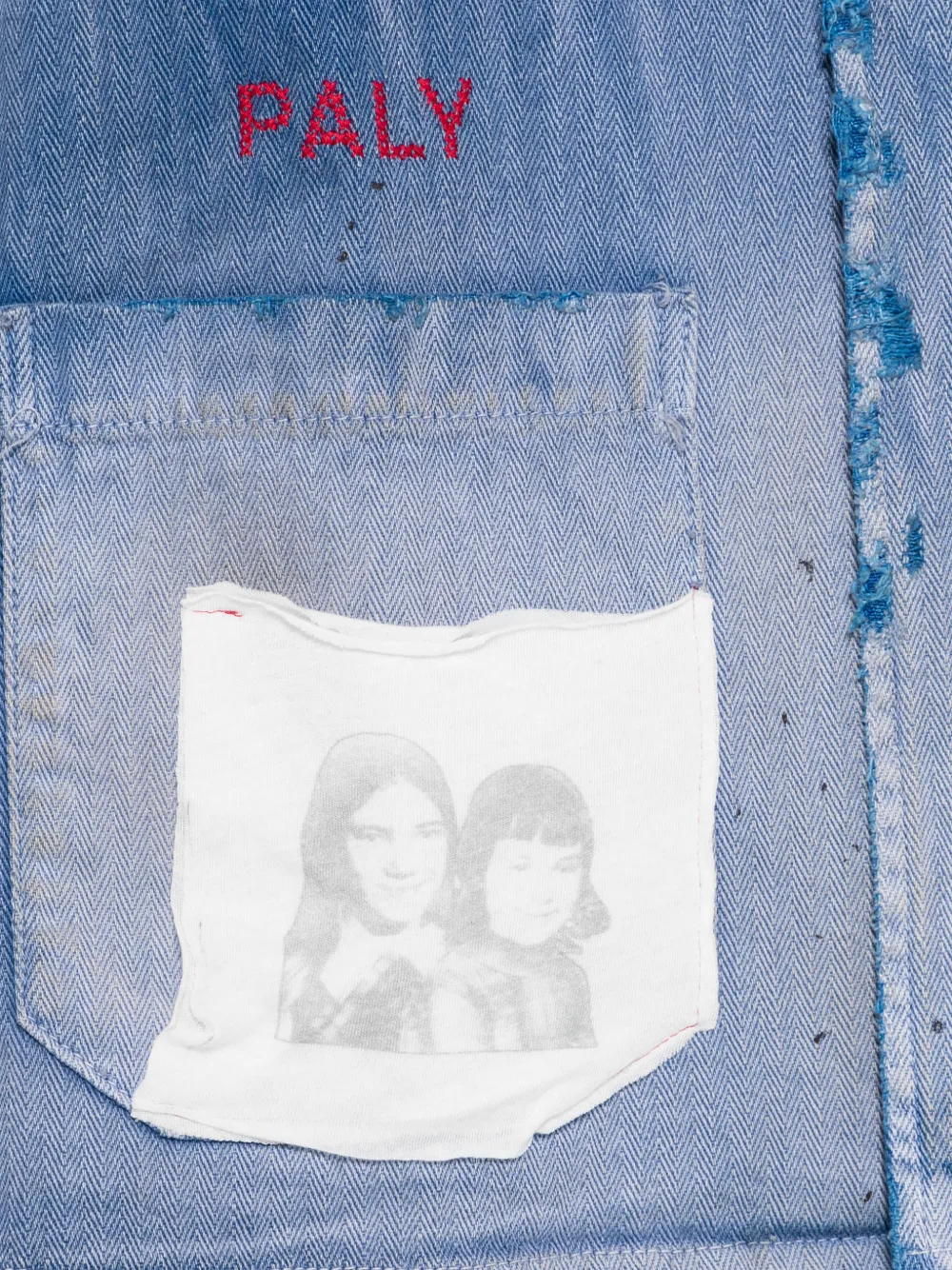  Paly Holy City Printed Pocket Shirt - Blue 