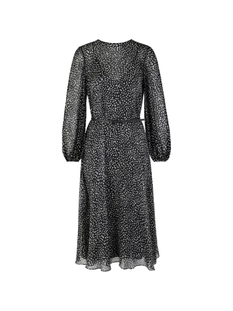 Max Mara polka dot ruffled dress