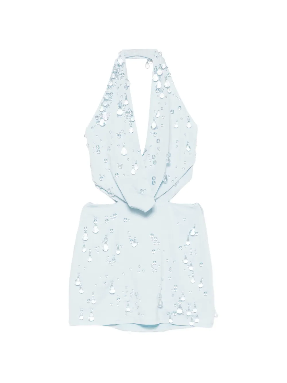 Cult Gaia cutout beaded mini dress - Blu