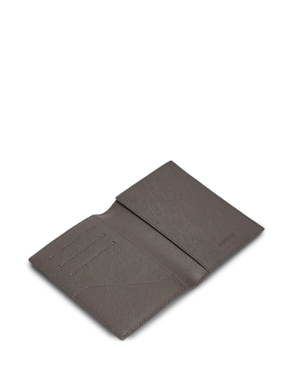 12 STOREEZ Leren paspoorthoes Grijs