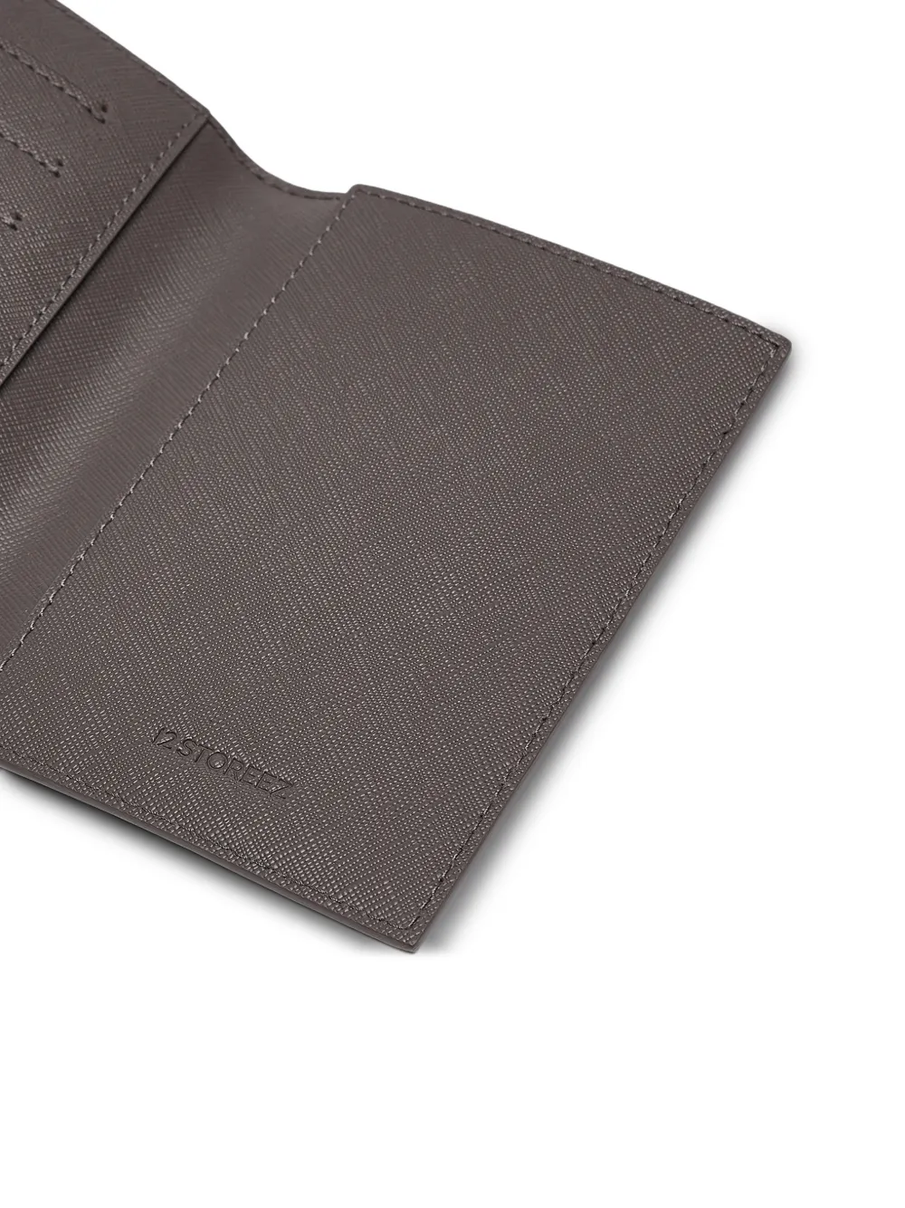 12 STOREEZ Leren paspoorthoes Grijs