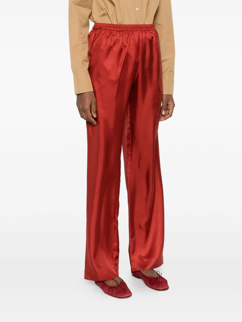  Loulou De Saison Elasticated Trousers - Red 
