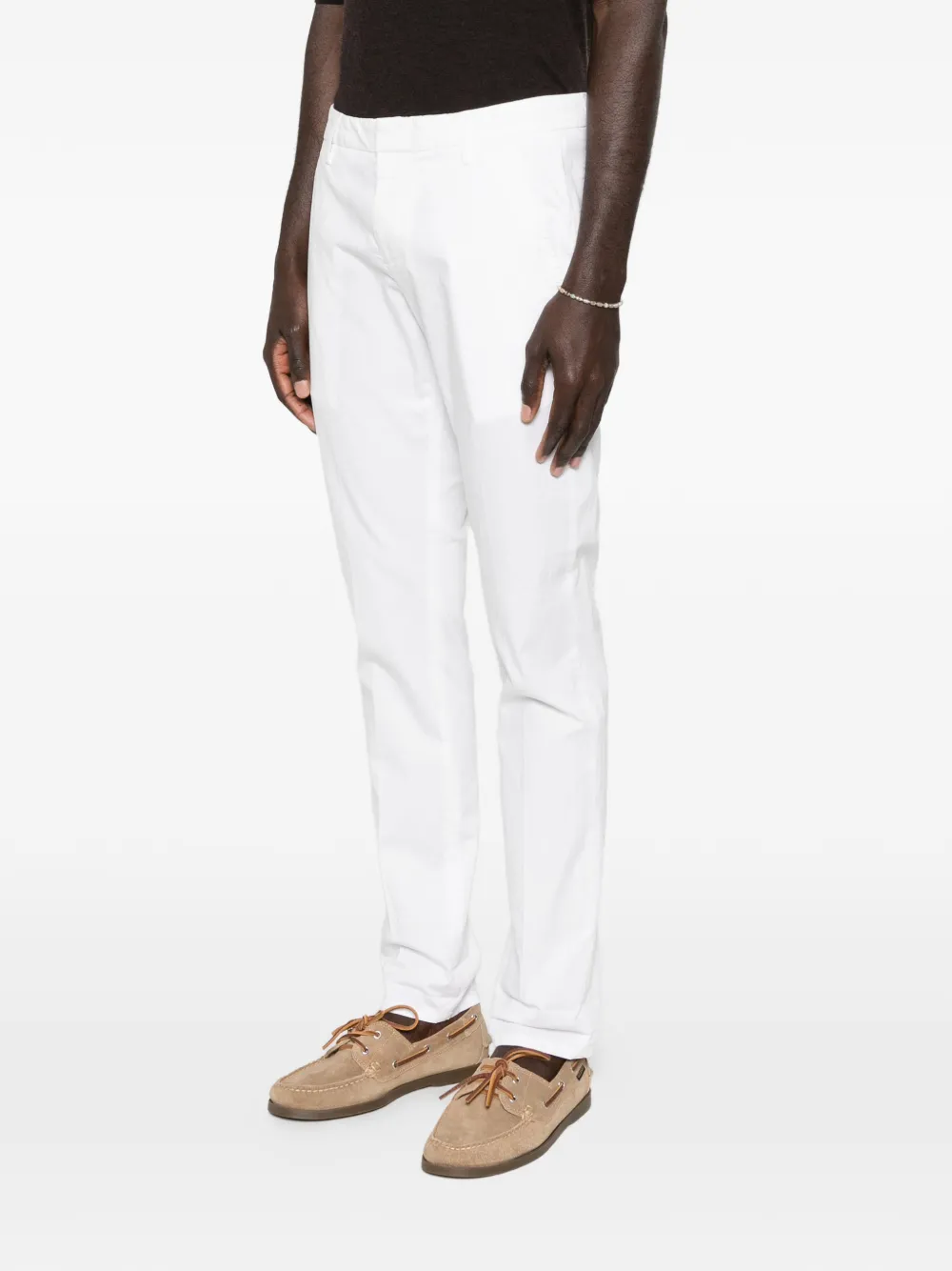  Dondup Belt-loop Trousers - White 