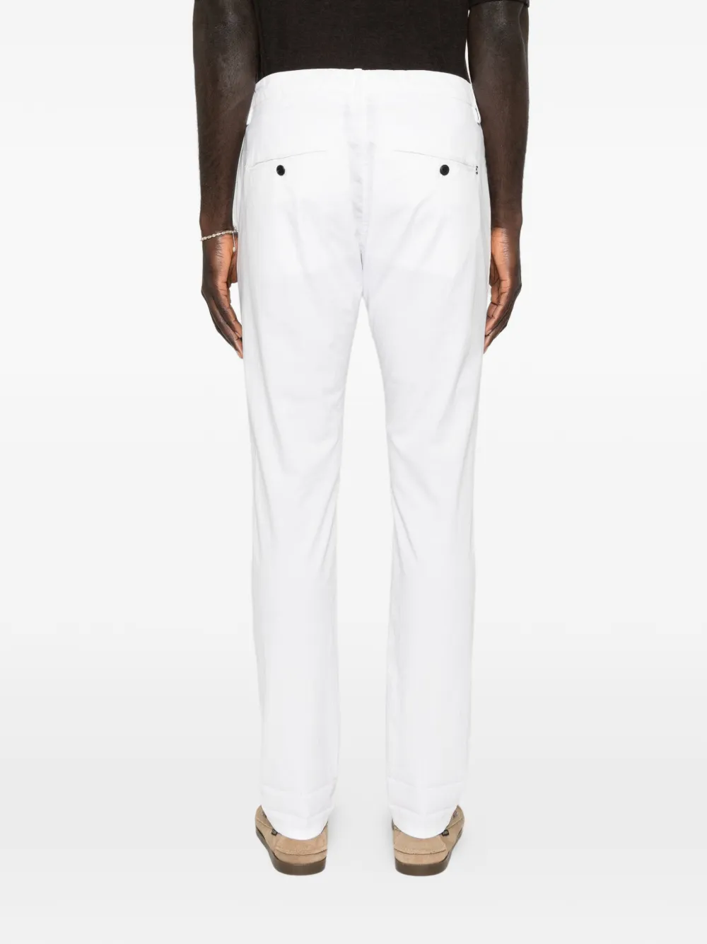 DONDUP Broek met riemlussen Wit