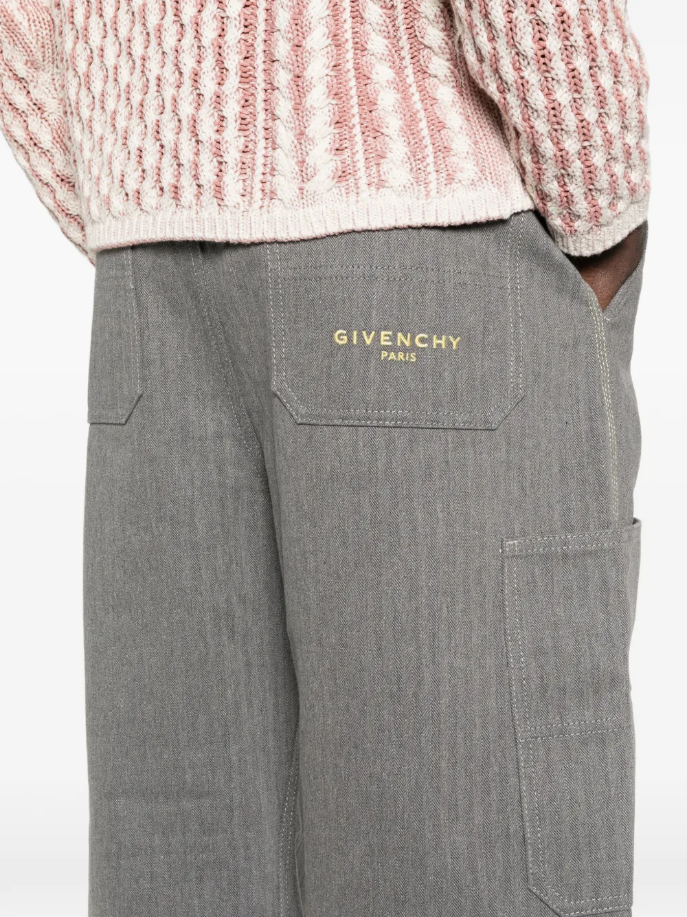 Givenchy Jeans met opgestikte zak Grijs