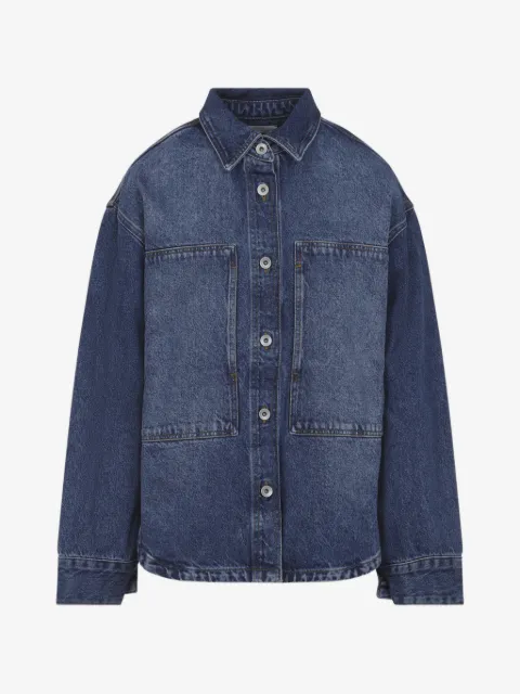 Studio Nicholson sobrecamisa de mezclilla con bolsillos