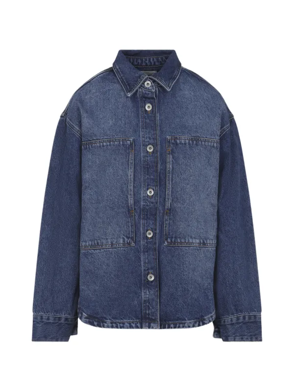 Studio Nicholson デニムシャツジャケット | ブルー | FARFETCH JP