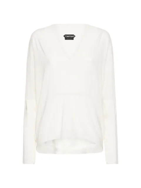 TOM FORD top tejido con cuello en V