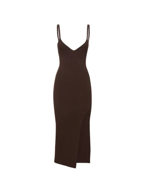 Michael Kors thin-straps V-neck midi dress