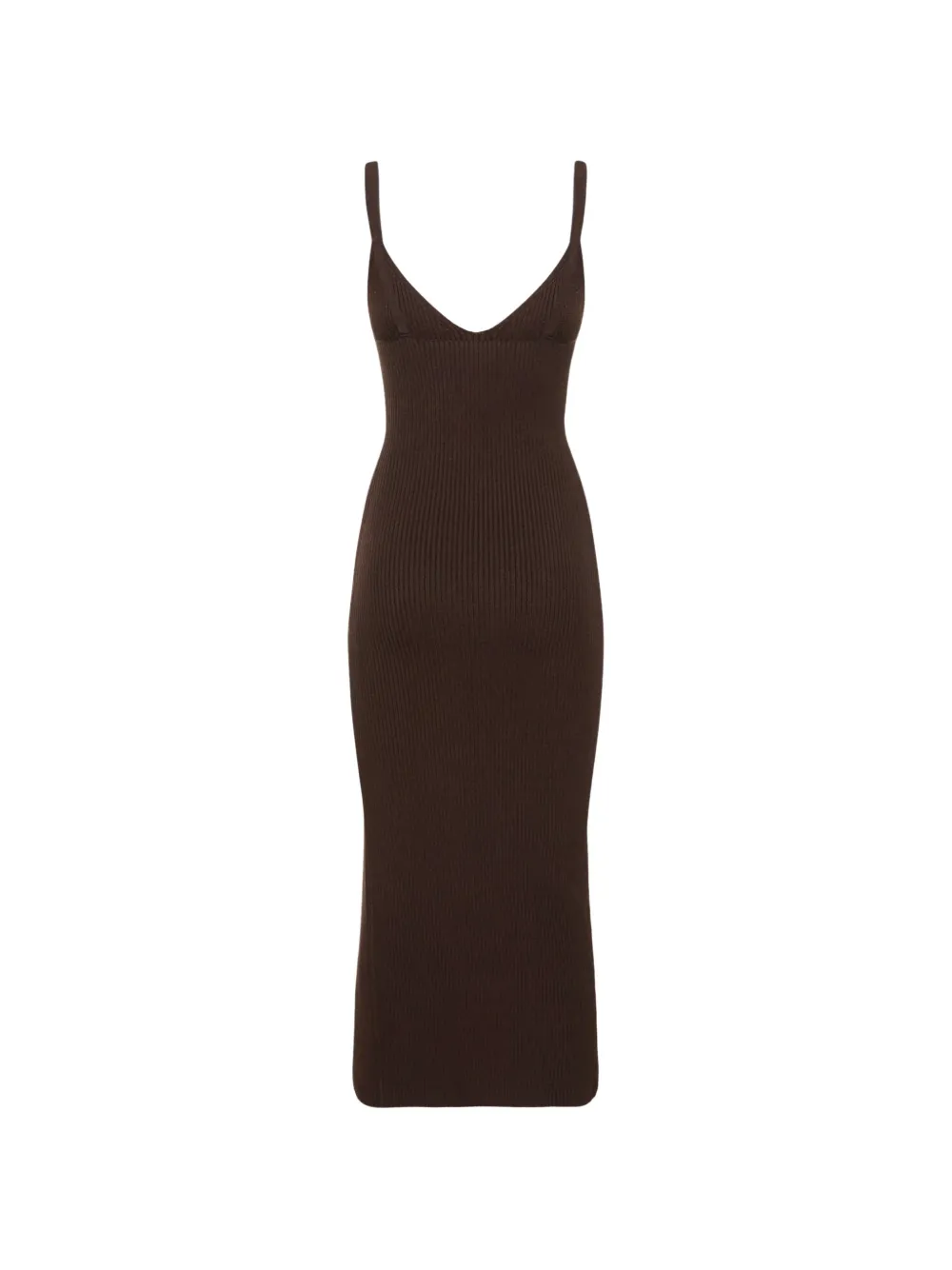 Michael Kors thin-straps V-neck midi dress - Bruin