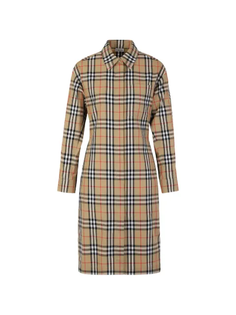 Burberry checked midi dress