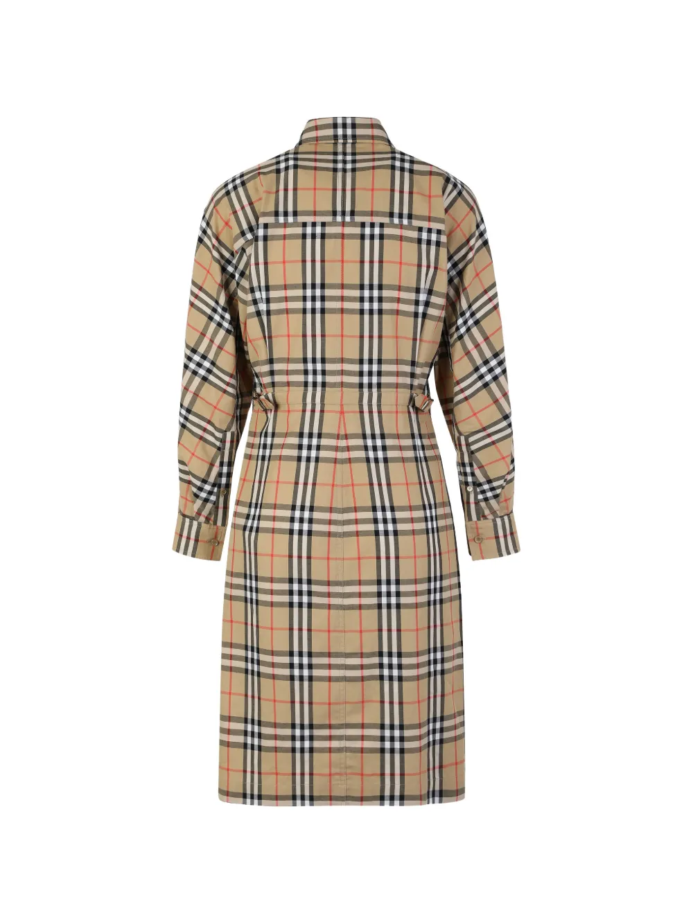 Burberry checked midi dress - Beige