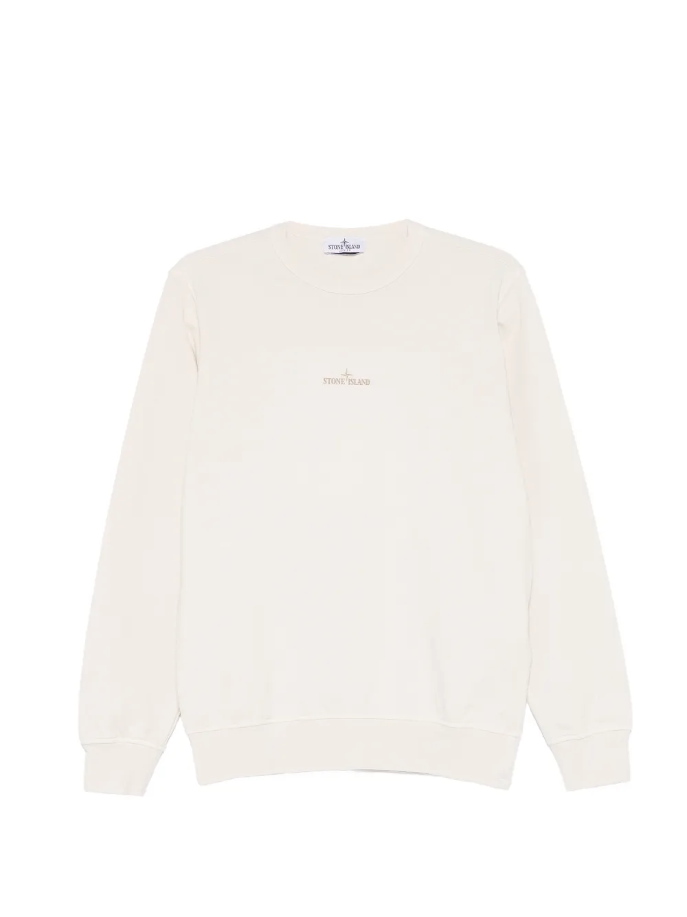 Stone Island Junior logo-print crew-neck sweatshirt - Toni neutri
