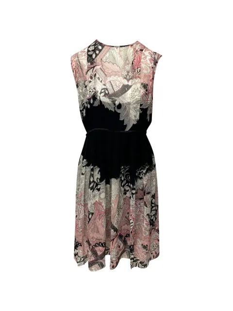 Jonathan Saunders Vintage Marlow printed silk dress (set of two)