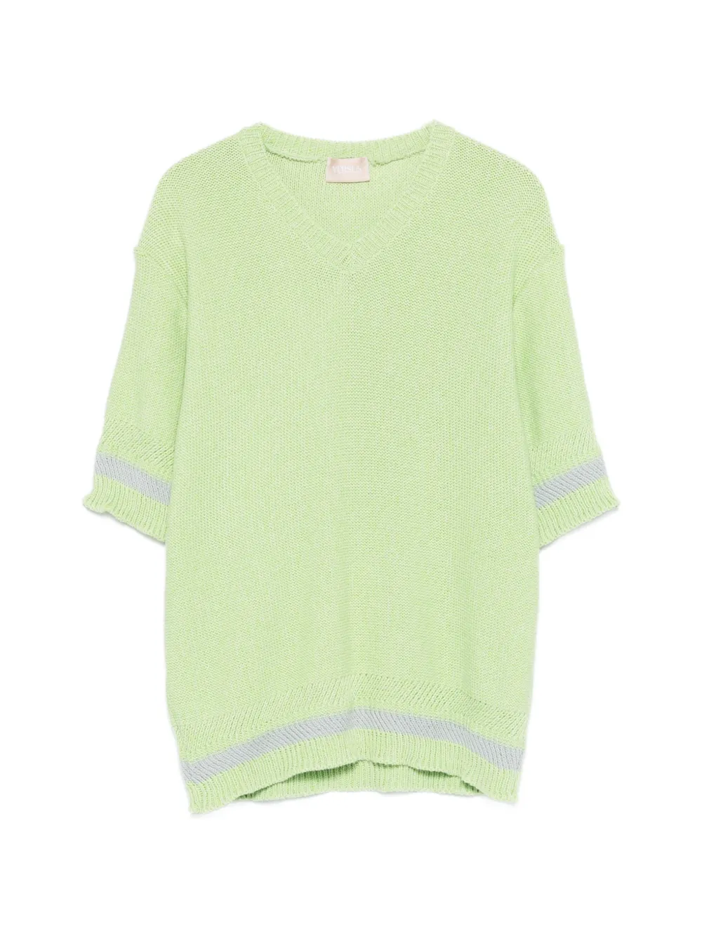 Versace Pre-Owned Top con scollo a V anni 2000 - Verde