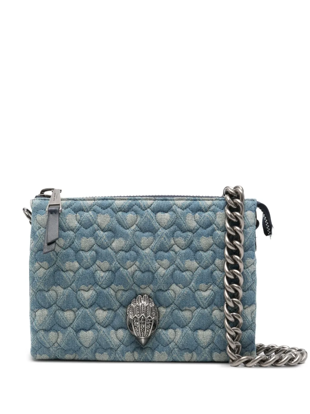 Kurt Geiger London Kensington Puff heart quilted shoulder bag - Blue