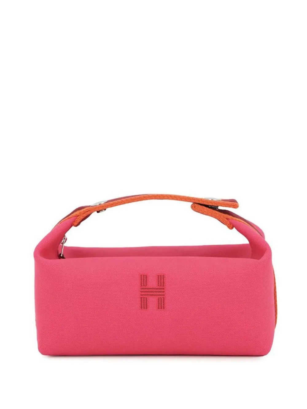Hermès Pre-Owned 2021-2025 Small Toile Bride A Brac Case vanity bag - Rosa