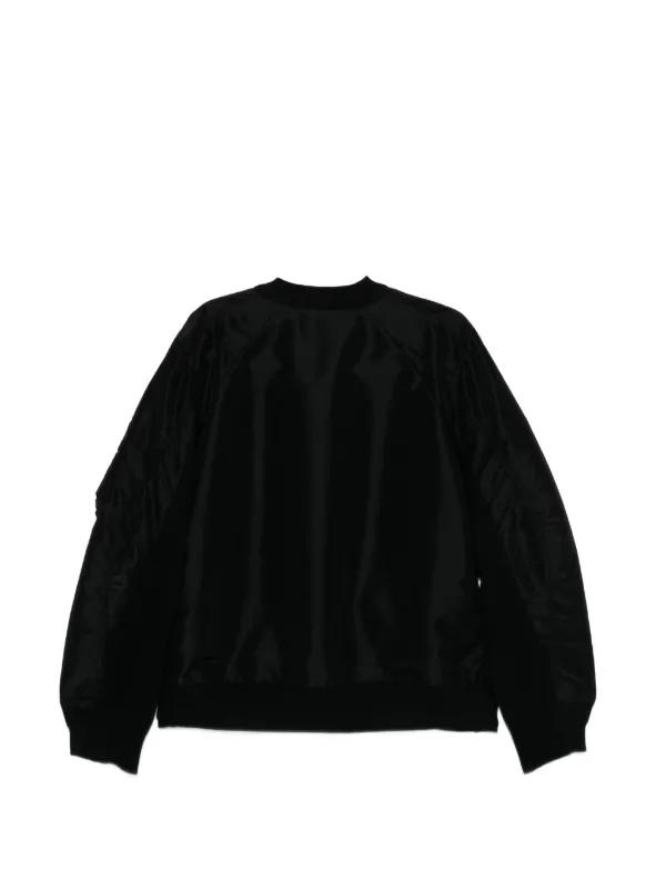 Sacai ジップアップ ジャケット | ブラック | FARFETCH JP