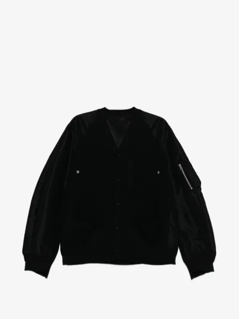 sacai zip cotton jacket