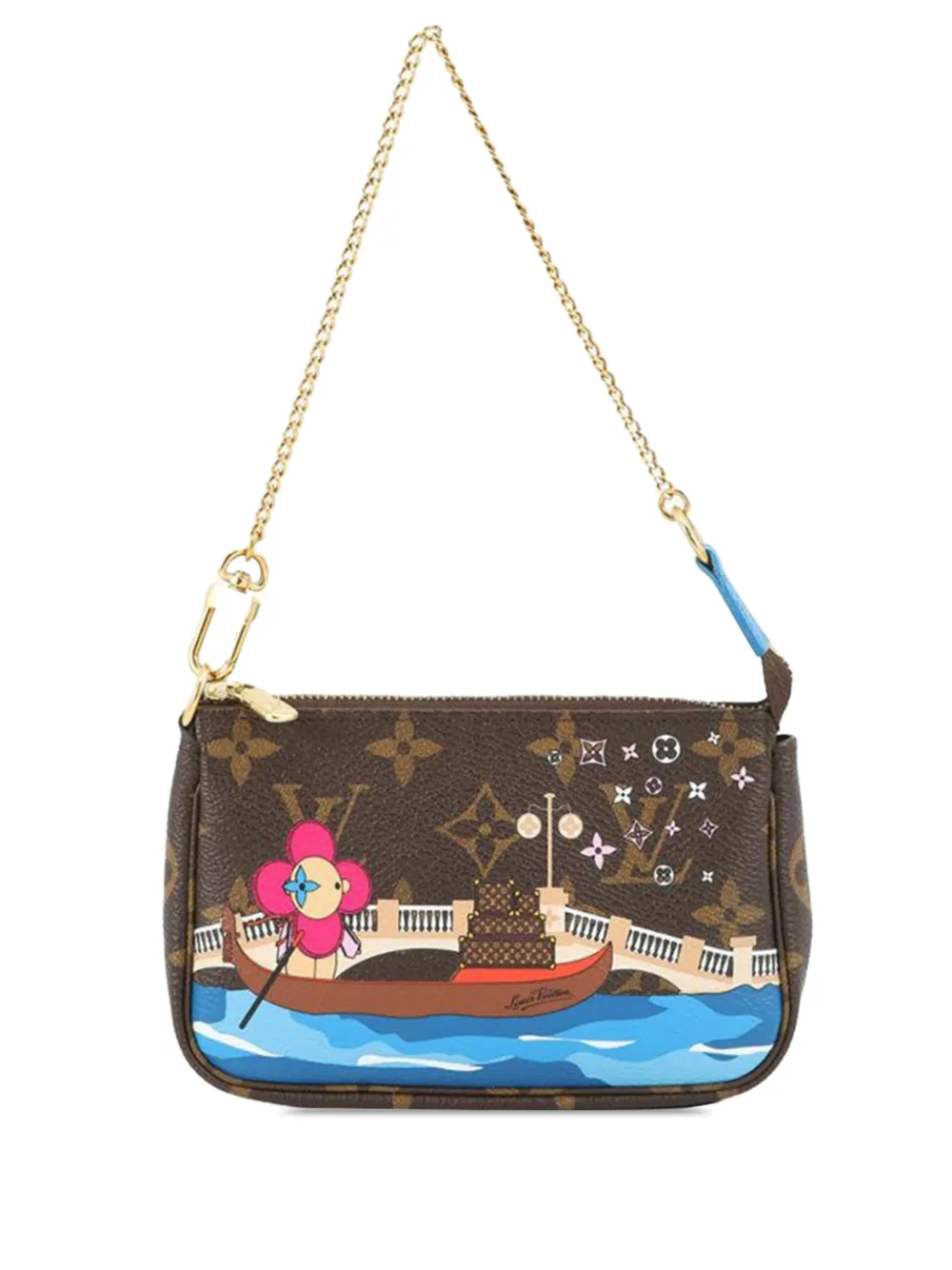 Louis Vuitton Pre-Owned 2019 Monogram Vivienne Venice Mini Pochette Accessoires handbag - Marrone