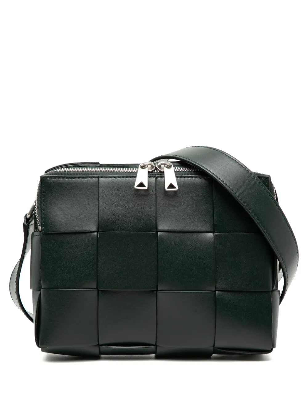 Bottega Veneta Pre-Owned 2012-2025 Nappa Maxi Intrecciato Cassette Camera Bag crossbody bag - Green