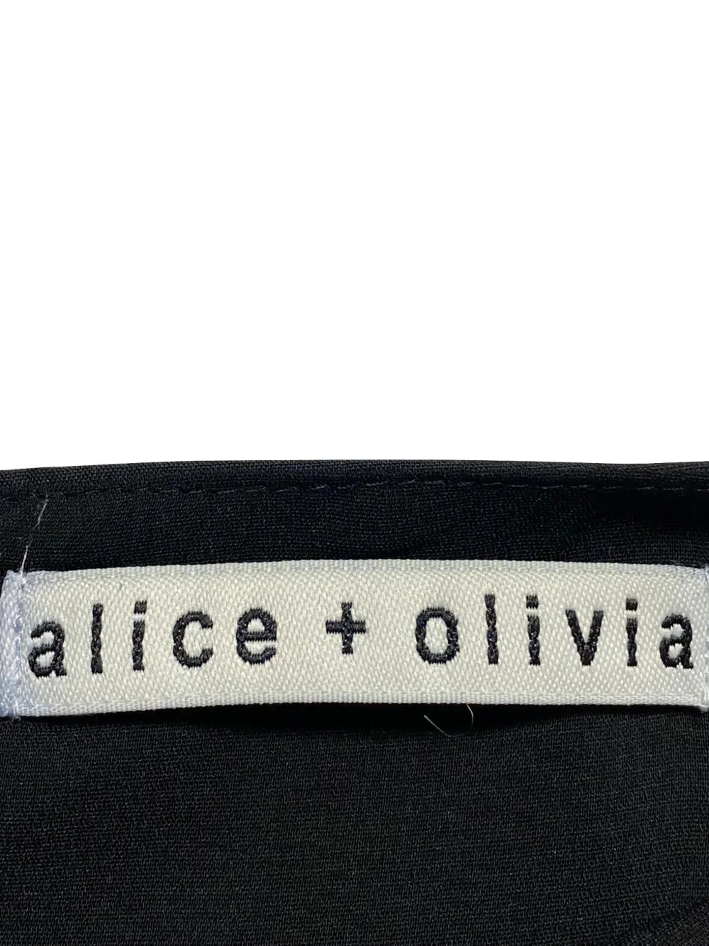 Alice + olivia ruffled A.-line mini dress - Zwart