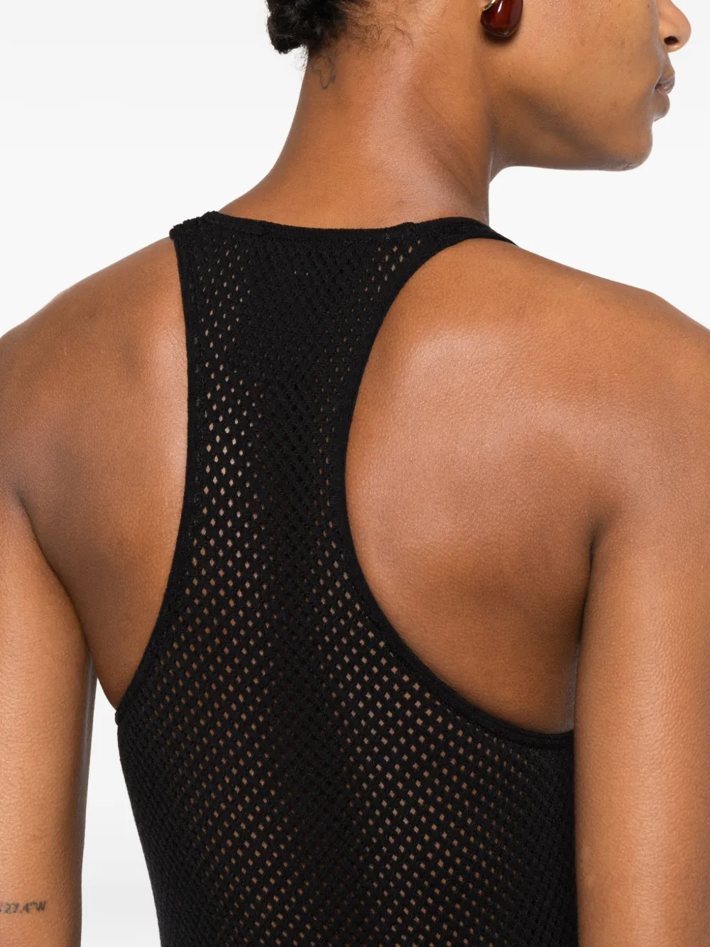 WARDROBE.NYC x RHW body met mesh Zwart
