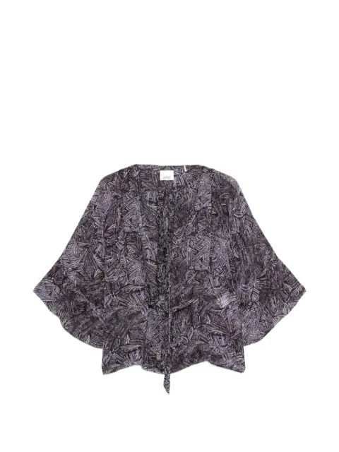ISABEL MARANT chemise volantée Tekia à imprimé abstrait