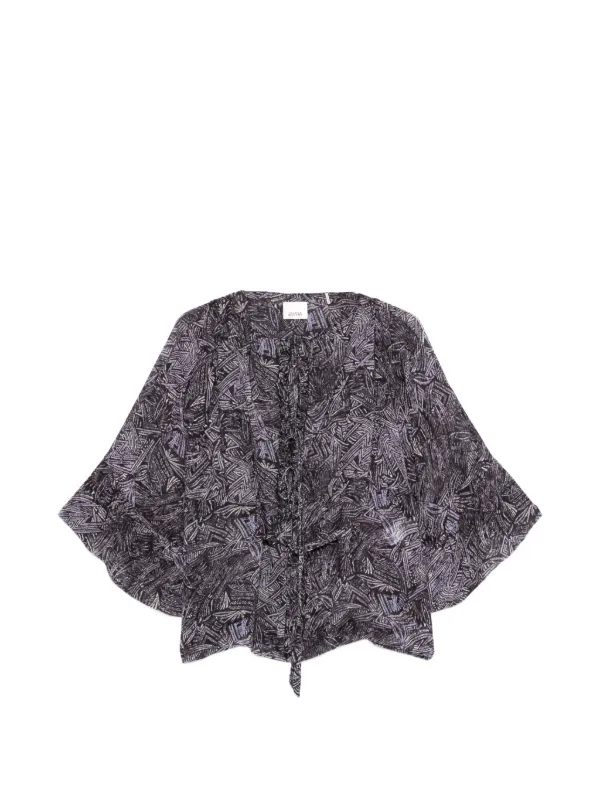 ISABEL MARANT Tekia ラッフル シャツ | ブラック | FARFETCH JP